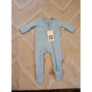 Bumbunny newborn bamboo zippy - light blue!